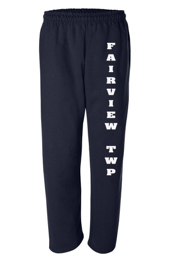 Fairview TWP Open Bottom Pocketed Sweatpants